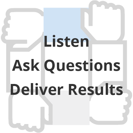 Listen, Ask Questions, Deliver Results
