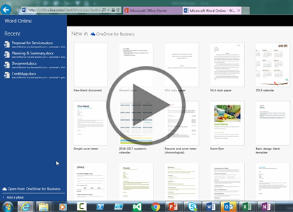 Office 365, Part 4 of 5: OneDrive for Business Trailer