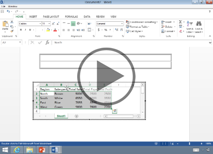 Microsoft Word 2013, Part 3 of 4: Tables and Objects Trailer