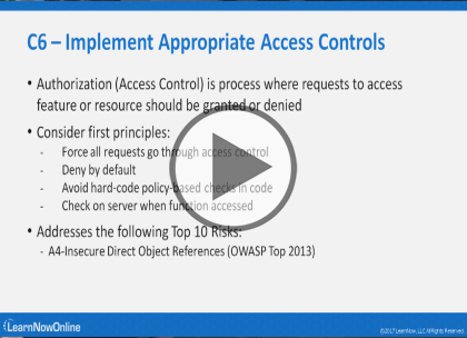 OWASP Proactive Controls, Part 2 of 2: Controls 6 through 10 Trailer