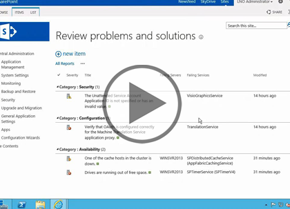 SharePoint 2013 Administrator, Part 4 of 5: Monitoring Trailer
