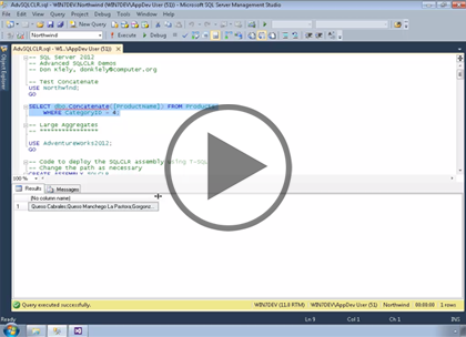 SQL 2012 Developer, Part 06 of 13: Advanced SQL CLR Trailer