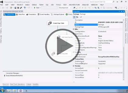 SSIS 2014, Part 04 of 11: Containers and Transaction Support Trailer