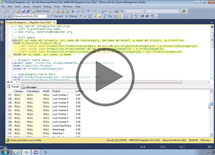 SSIS 2014, Part 05 of 11: Join Transformations Trailer
