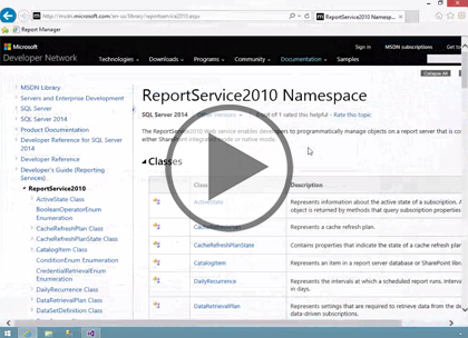 SSRS 2014, Part 08 of 10: Web Service Programming Trailer