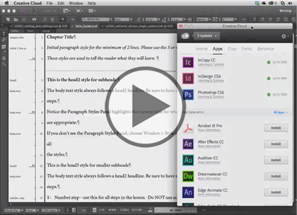 InCopy CC, Part 2: Workspace, Tools and Spelling Trailer