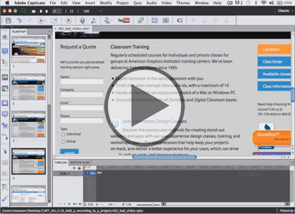 Adobe Captivate 7, Part 5: Sidelet and Effects Trailer
