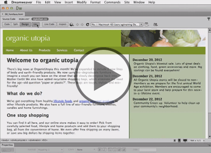 Dreamweaver CC, Part 2: Text and Images Trailer