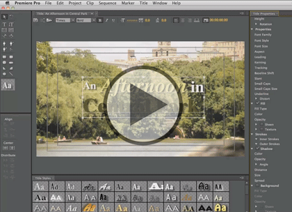 Premiere Pro CS6, Part 1: Editing and Transitions Trailer