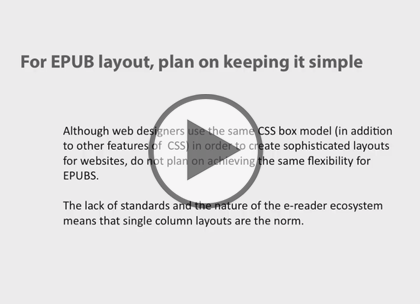 ePub Styling Essentials, Part 1: CSS Trailer