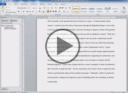 Word 2010, Part 1: Editing and Formatting Text Trailer