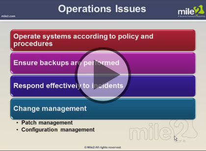 Certified Information Systems Security Professional, Part 3 of 9: Cryptography and Operations Trailer