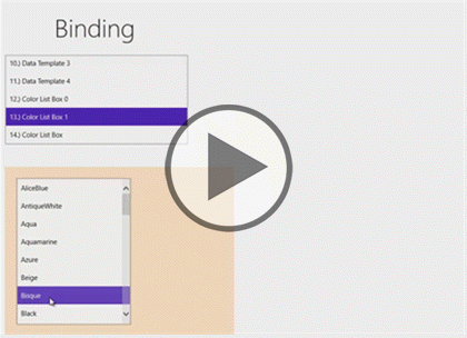 Windows 8 Using XAML, Part 05: Bindings Trailer