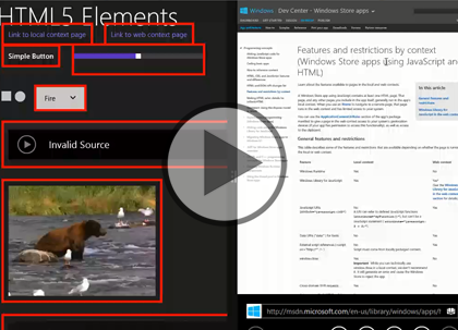 Windows 8 Using HTML5 and JS, Part 4: Controls Trailer