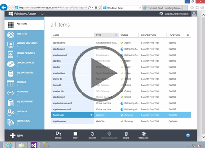 Windows Azure 2012, Part 8 of 8: Apps and Service Bus Trailer