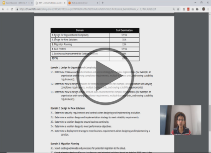 SAP-C01: AWS Certified Solutions Architect Pro: Part 1 of 6: Design for Organizational Complexity  Trailer
