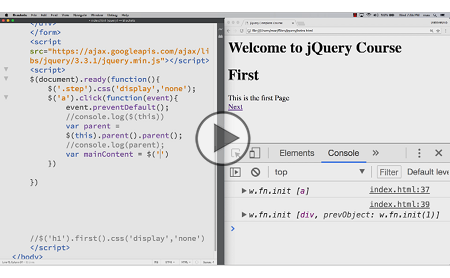 jQuery 3, Part 4 of 9: Multiple Steps and Form Validation Projects Trailer