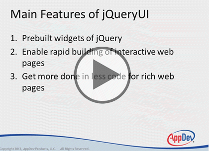 jQuery UI Using Visual Studio 2012 Trailer
