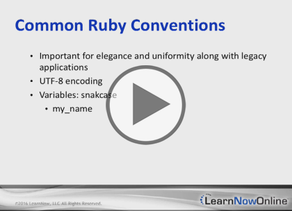 Ruby, Part 1 of 6: Introduction and Classes  Trailer