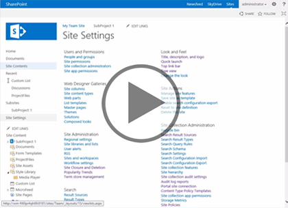 SharePoint 2013 Site Owner, Part 2 of 2: Managing Sites Trailer