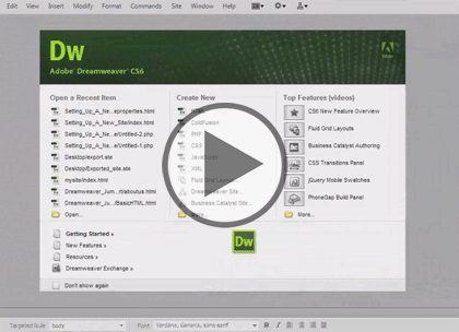 Dreamweaver CS6, Part 1: Intro, Sites & Properties Trailer