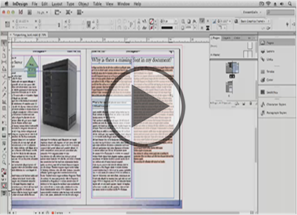 InDesign CS6, Part 03: Correcting Documents Trailer