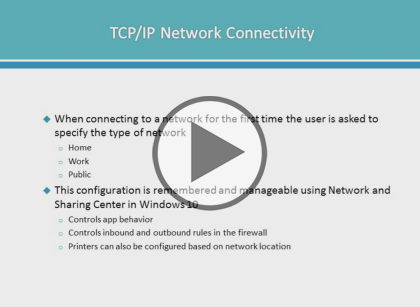 Configuring Windows Devices, Part 4 of 8: Connecting to Networks Trailer